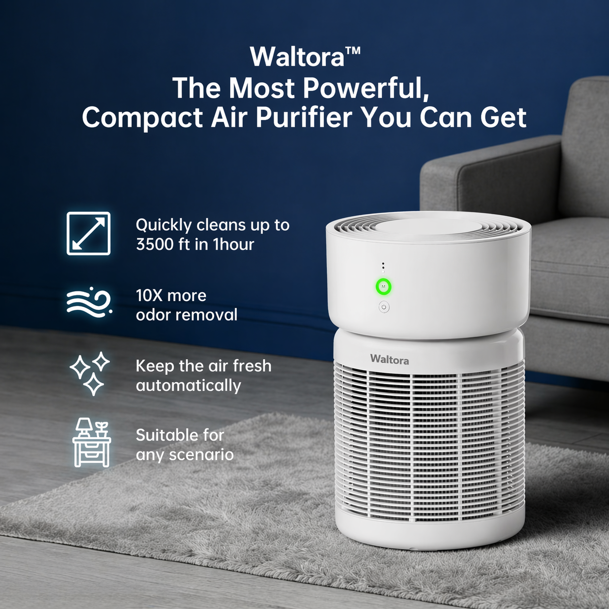 HEPA air purifier for up to 3500 square feet