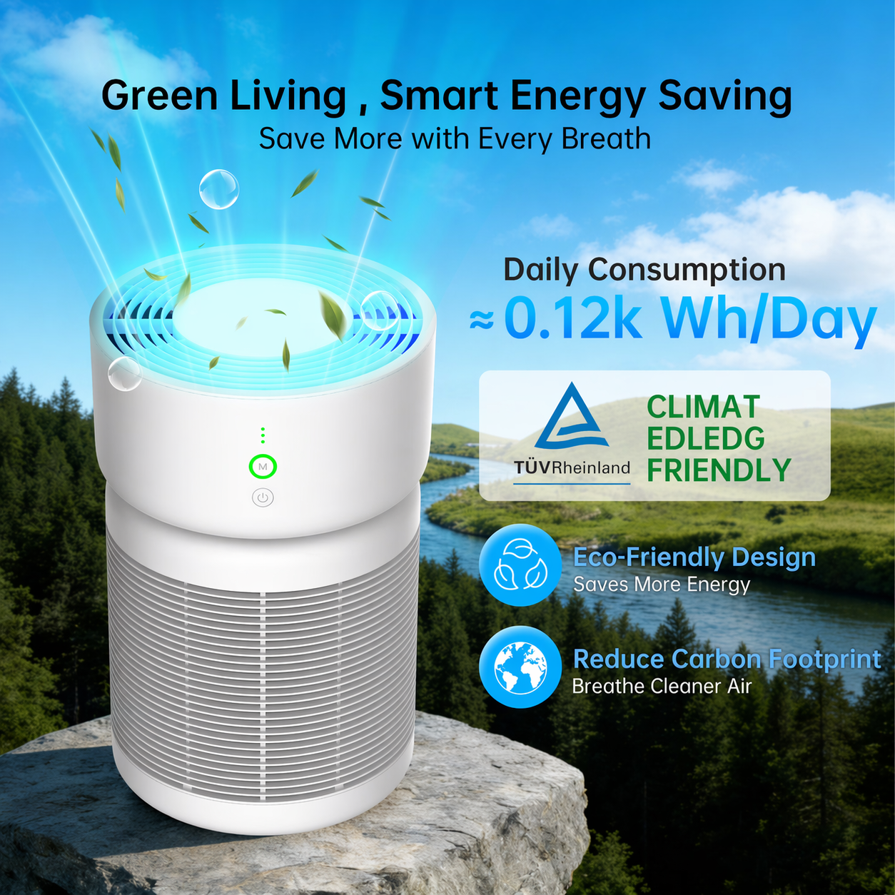 HEPA air purifier for up to 3500 square feet